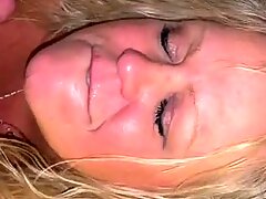 BBW Blonde Milf Big Freckles Tits Blowjob Face Fuck